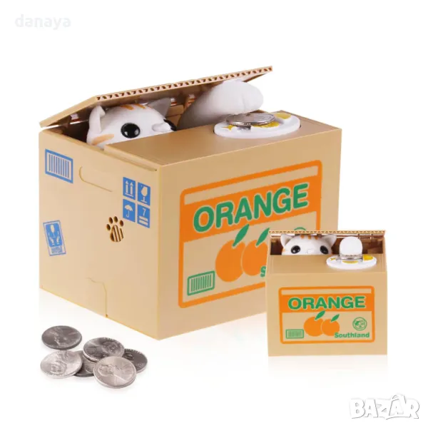 5565 Играчка касичка коте или панда крадяща монети стотинки, снимка 1