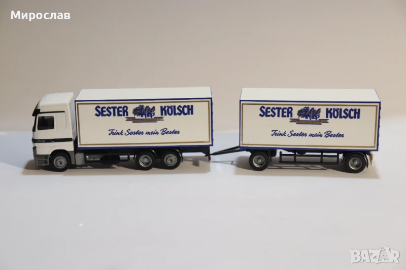 ALBEDO H0 1/87 MERCEDES ACTROS ВЛЕКАЧ КАМИОН МОДЕЛ КОЛИЧКА, снимка 1