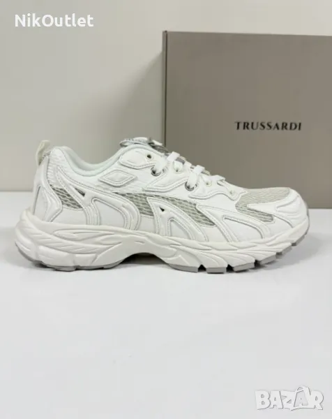 TRUSSARDI Retro Runner White, снимка 1