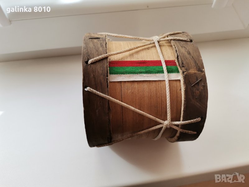 Старо дървено барабанче, снимка 1