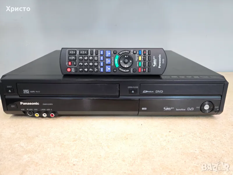 📼 Panasonic 💿 DMR-EZ49V DVD VCR hifi stereo VHS, снимка 1