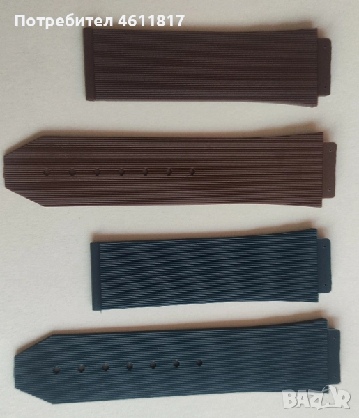 Силиконови каишки HUBLOT 25-19мм, снимка 1