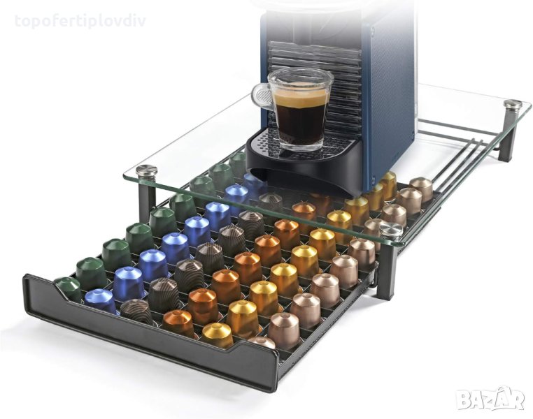Поставка за кафемашина и капсули HiveNets Nespresso Coffee Capsule Holder for 60 Pieces, снимка 1