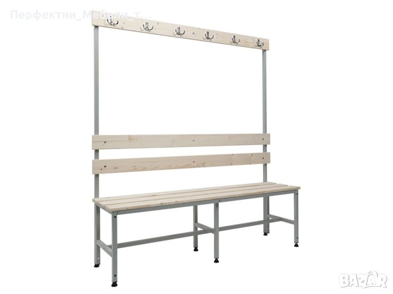 Пейки със закачалки за съблекални в училище,спортен център,завод,цехове,столова-100/150см., снимка 1