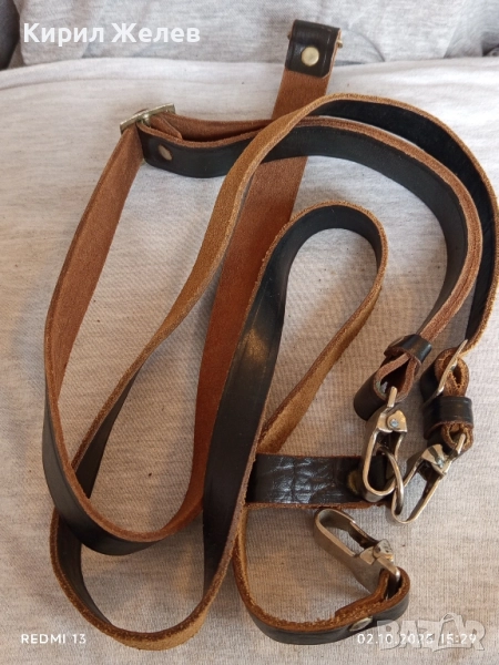 Винтидж естествена кожа ремък за оръжие рядък за КОЛЕКЦИЯ 51111, снимка 1