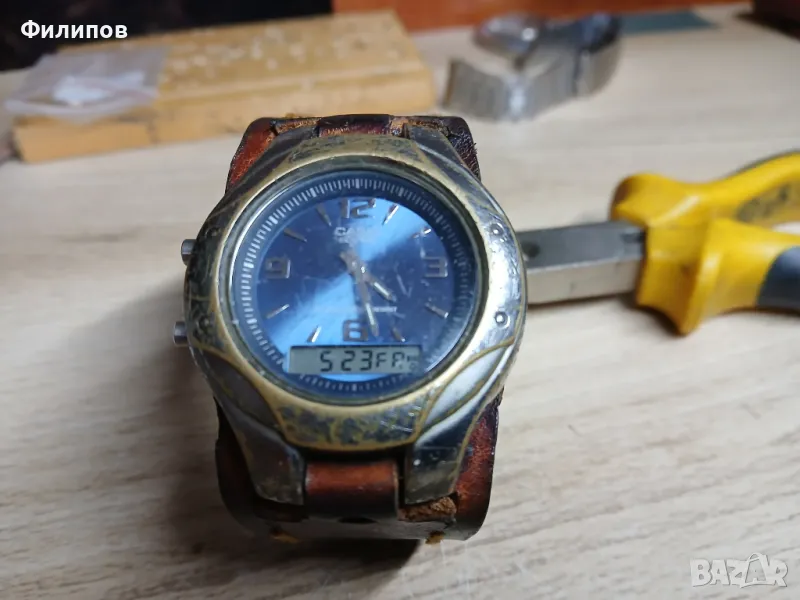 casio часовник аналогов + дигитален с нова батерия, снимка 1