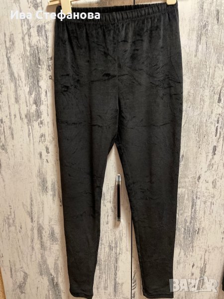 Черен еластичен плюшен клин , снимка 1