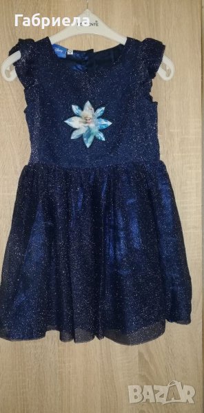 Детска рокля с блестящ ефект , снимка 1