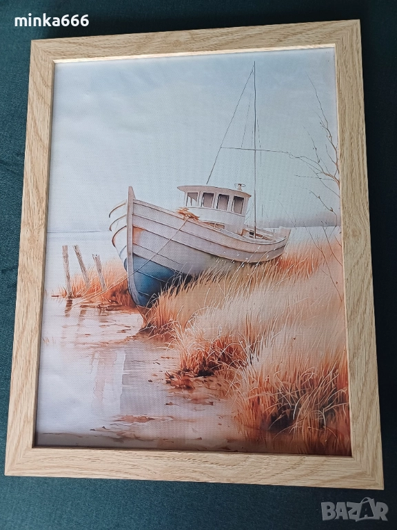 Картина с дървена рамка., снимка 1
