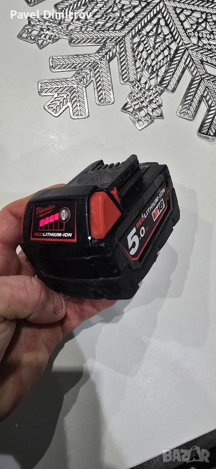 Батерия Milwaukee 18m 5ah, снимка 1