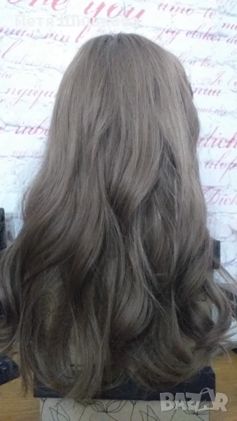 Перука - светлокафява синтетика с топ качество, снимка 1