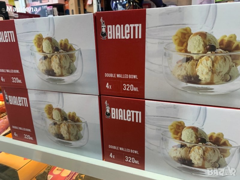 Bialetti Купа с двойни стени 320мл. 4бр в комплект, снимка 1