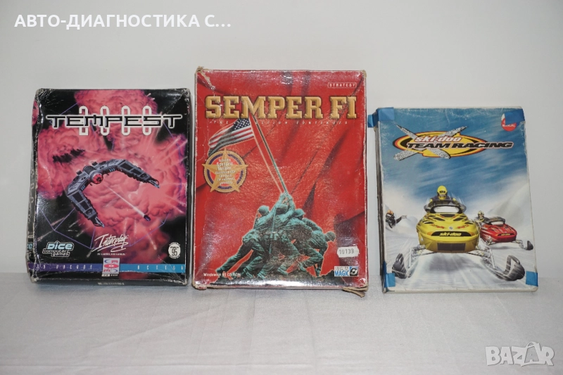 Лот от 3 Vintage PC Игри Semper FI/Temptest 2000/Ski-doo X Team Racing, снимка 1