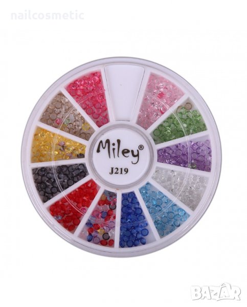  Цветни малки камъчета със стъклен холограмен ефект, снимка 1