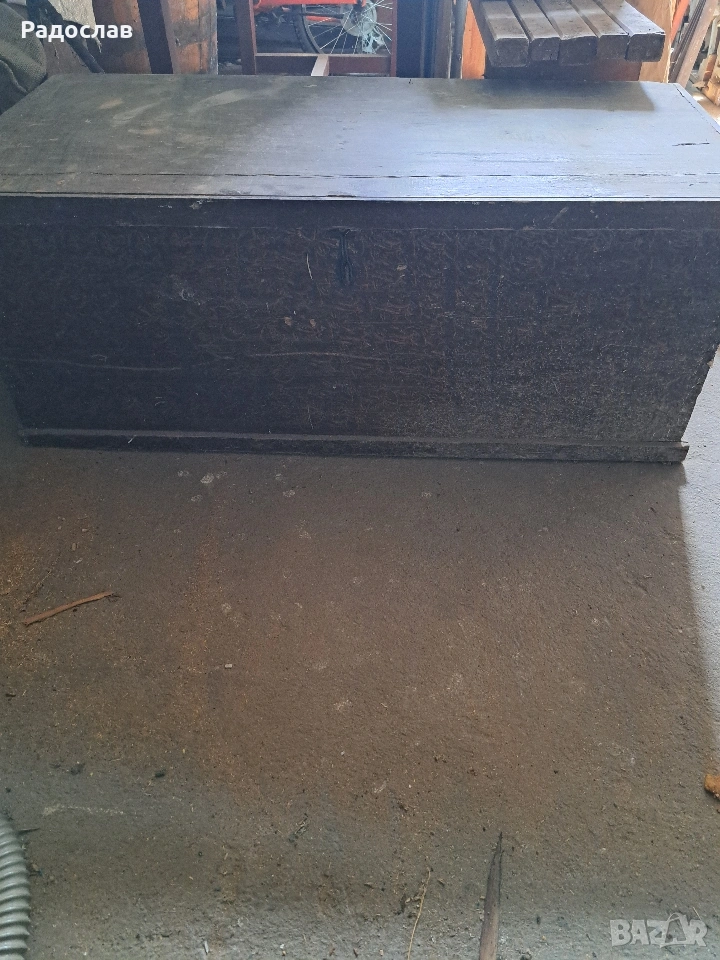 Стар дървен сандък, снимка 1