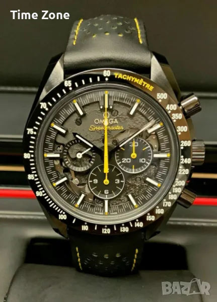 Omega Speedmaster 44mm Dark Side of the Moon Apollo 8 Ceramic Black Skeleton Dial, снимка 1