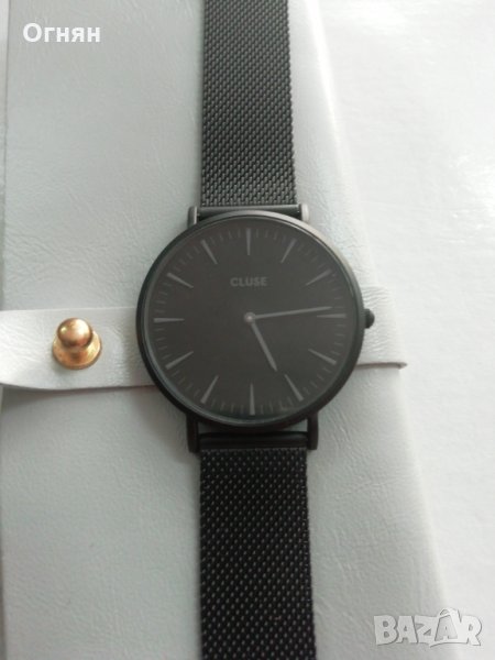 Моден  дизайнерски дамски часовник CLUSE CL30010 Minuit Black , снимка 1