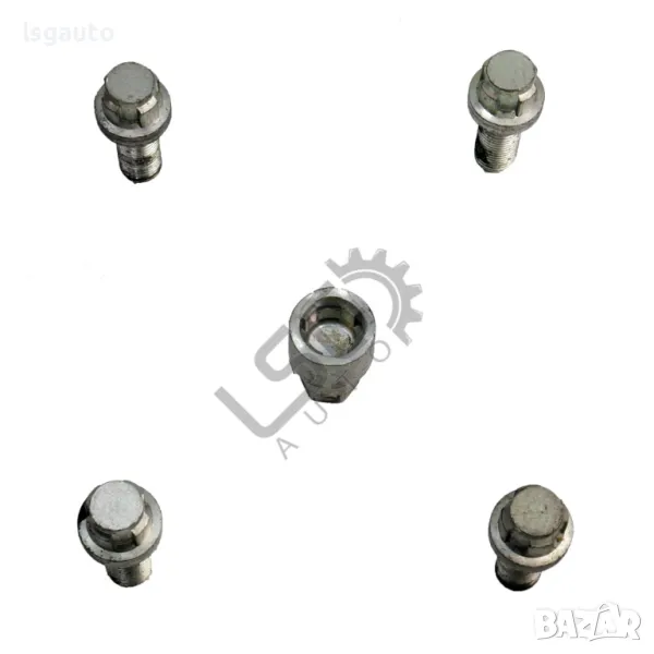 Комплект секретни болтове за джанти Mercedes-Benz C-Class 204 (W/S/C) 2007-2014 ID: 145626, снимка 1