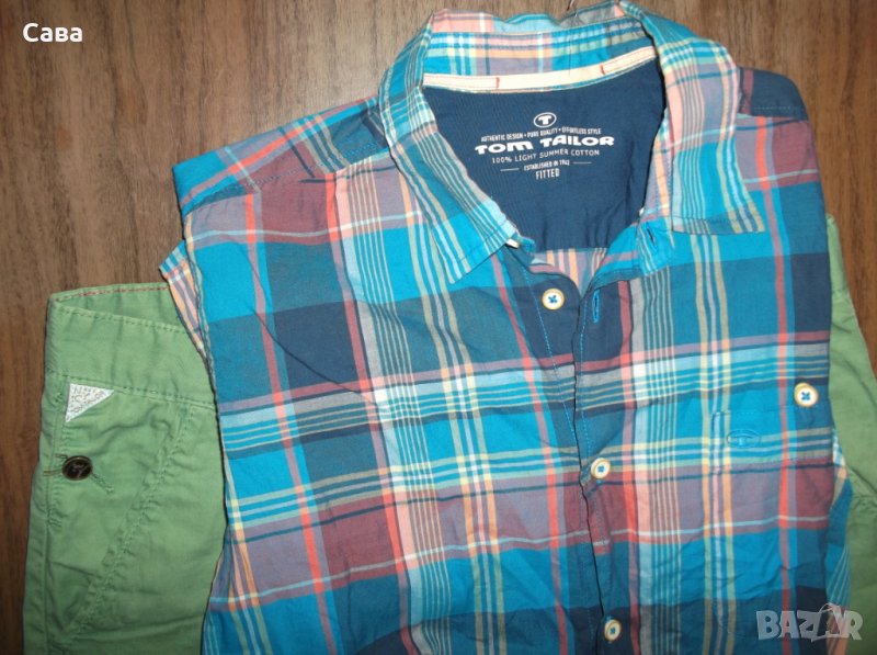 Къси панталони и риза TOM TAILOR   мъжки,М, снимка 1