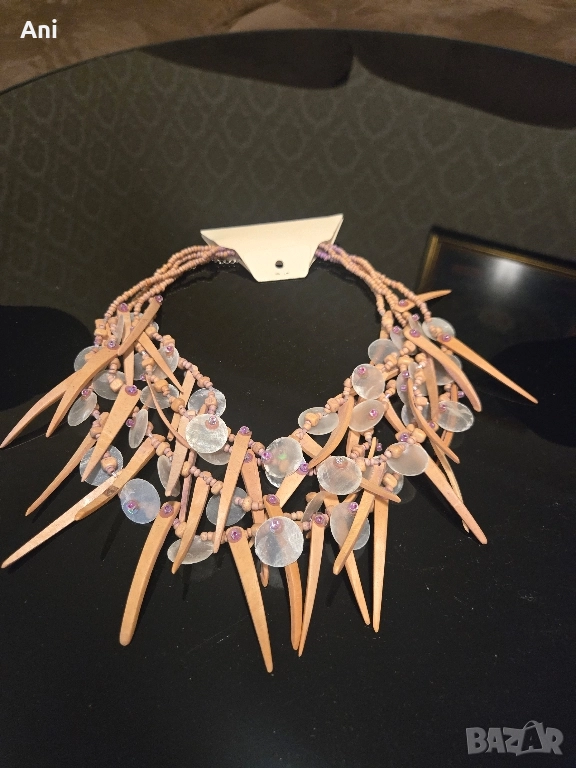 Униакален гердан РЪЧНА ИЗРАБОТКА и седеф, снимка 1