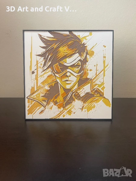 Релефна картина Tracer – Overwatch, снимка 1