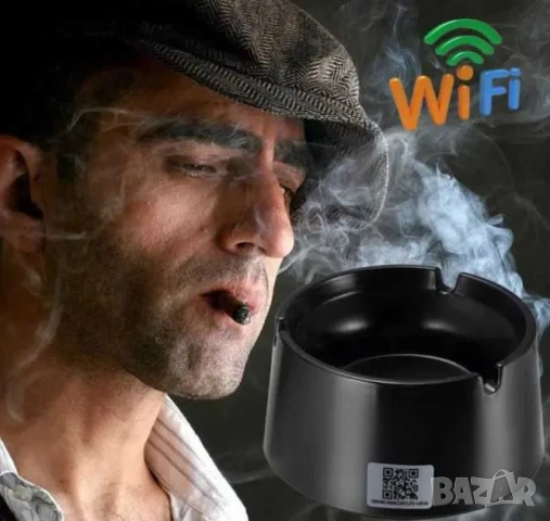 Скрита камера в пепелник, шпионска WIFI камера, снимка 5 - HD камери - 52165235