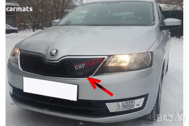 Зимен дефлектор (протектор) за решетка HЕКО за Skoda Rapid (2012-2019) Spaceback