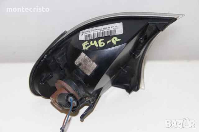 ✔️Оригинален десен мигач BMW E46 facelift седан комби (2001-2005г.) черен обръч 6914200, снимка 6 - Части - 52488670