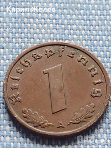 Монета 1 райхсфенинг 1937г. Германия Трети Райх с СХВАСТИКА за КОЛЕКЦИЯ 26700, снимка 4 - Нумизматика и бонистика - 42822411