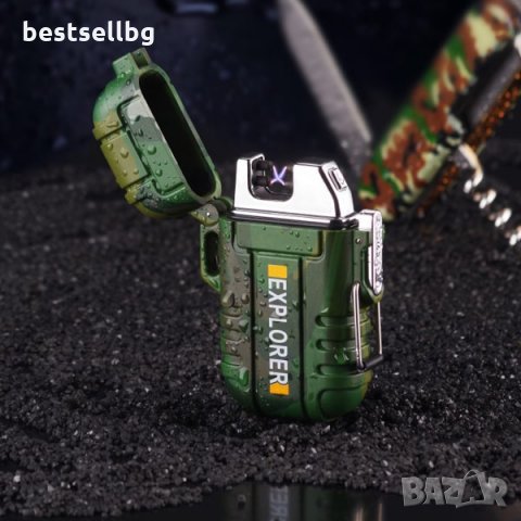 Водоустойчива ветроустойчива електронна запалка на ток за къмпинг лов