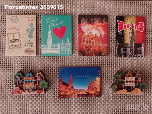 магнит Брюксел, Белгия, колекционерски магнити , снимка 1