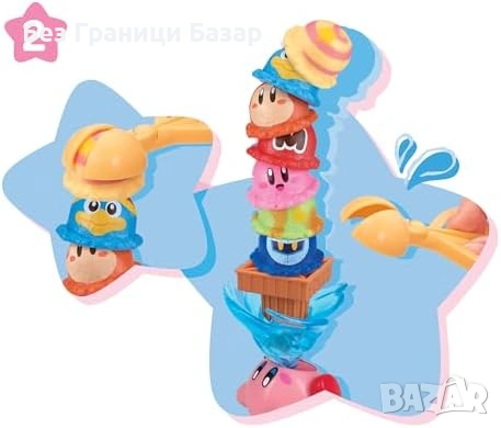 Нова Kirby Ice Cream Tower Балансираща Игра За Деца и Семейство Сладолед Кула 4 Играчa, снимка 5 - Други - 54346741