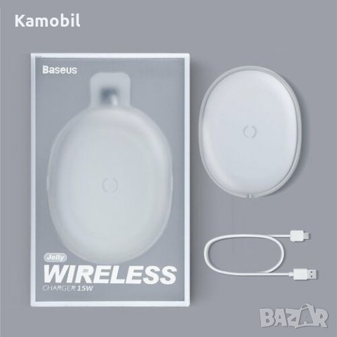 Безжично Зарядно Baseus Jelly 15W, снимка 2 - Безжични зарядни - 29857363