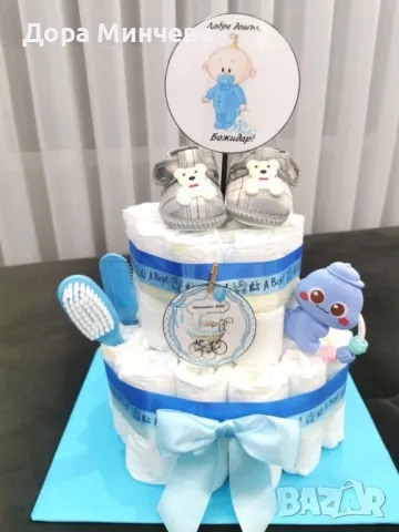 Памперсови тортички, снимка 8 - Пелени, памперси - 50339095