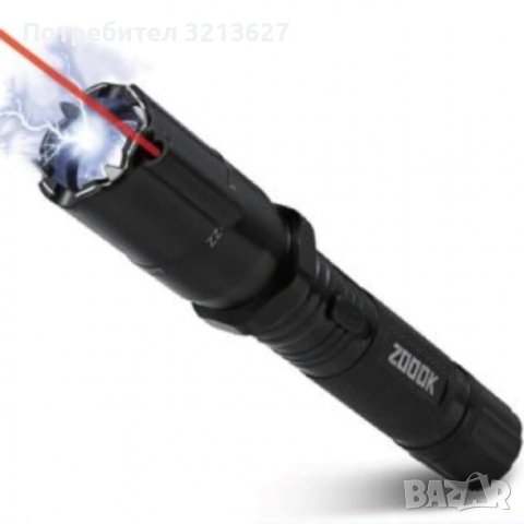 Фенер с лазер и електрошок, снимка 1 - Оборудване и аксесоари за оръжия - 42567646