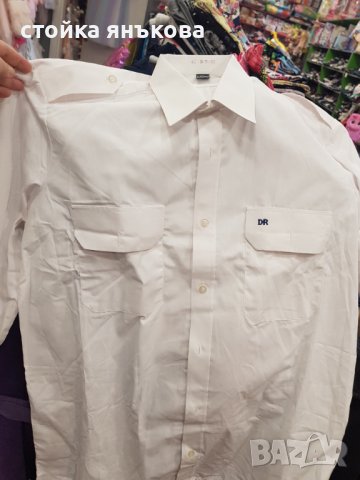Продавам мъжка бяла риза, снимка 2 - Ризи - 37514741