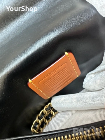 Дамска чанта Coach Tabby Shoulder Bag 26 в черен цвят, снимка 4 - Чанти - 54241645