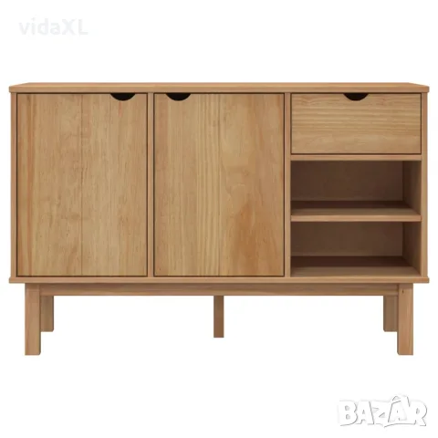vidaXL Сайдборд OTTA, 114x43x73,5 см, борово дърво масив, снимка 3 - Бюфети - 56147277