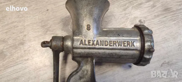 Немска месомелачка Alexanderwerk 8, снимка 4 - Антикварни и старинни предмети - 50093253