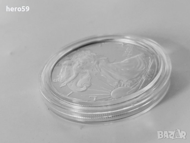 1 сребърен долар 2005 год./2005-W $1 EAGLE PCGS/ , снимка 4 - Нумизматика и бонистика - 40771104