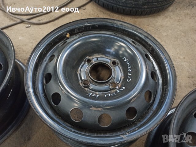 Метални джанти 14 Peugeot Citroen / Пежо Ситроен , снимка 2 - Гуми и джанти - 42906925