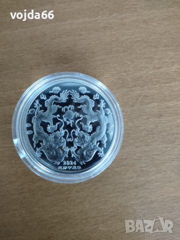 Монета/плакет"Годината на дракона 2024"