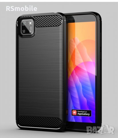 Huawei Y5p - Удароустойчив Кейс Гръб CARBON, снимка 1