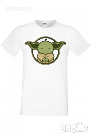Мъжка тениска Star Wars Yoda 1,Междузвездни войни,Филм,Изненада,Подарък,Повод,, снимка 2 - Тениски - 37717831