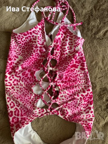 Леопардов тигров розов цял бански Бански Pink Leopard 2, снимка 8 - Бански костюми - 29349574