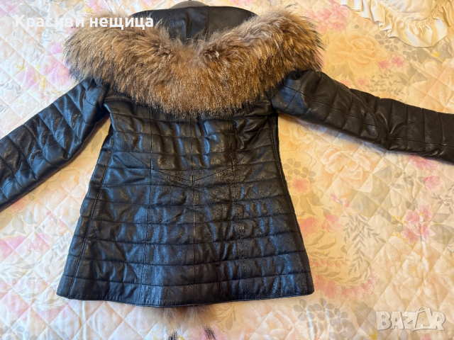 Дамско кожено яке от естествена кожа , снимка 6 - Якета - 53995300