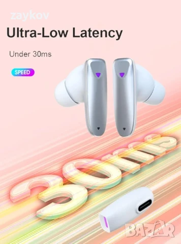 eppfun Безжични Bluetooth 5.2 VR геймърски слушалки за Meta Quest 2, 2.4GHz безжичен USB-C адаптер, снимка 3 - Bluetooth слушалки - 50773107