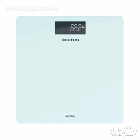 Везна за баня Taurus Inception – дигитална, закалено стъкло, 3–180 кг, модерен дизайн