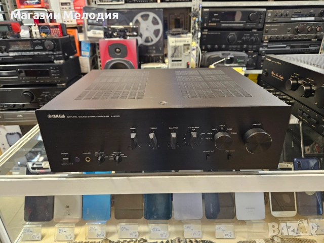 Усилвател Yamaha A-S700 Две по 105 вата. В отлично техническо и визуално състояние., снимка 2 - Ресийвъри, усилватели, смесителни пултове - 51089030