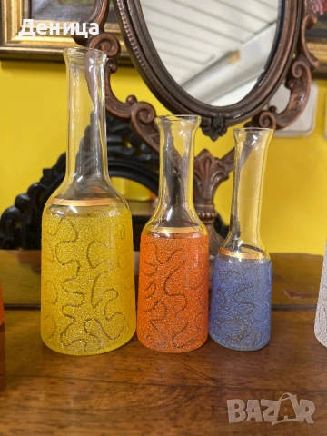 Захаросани шишенца -юзчета 2 броя-240 мл пълни 3 броя-130 мл пълни 2 броя-80 мл пълни Общо-7 броя, снимка 4 - Чаши - 51752652